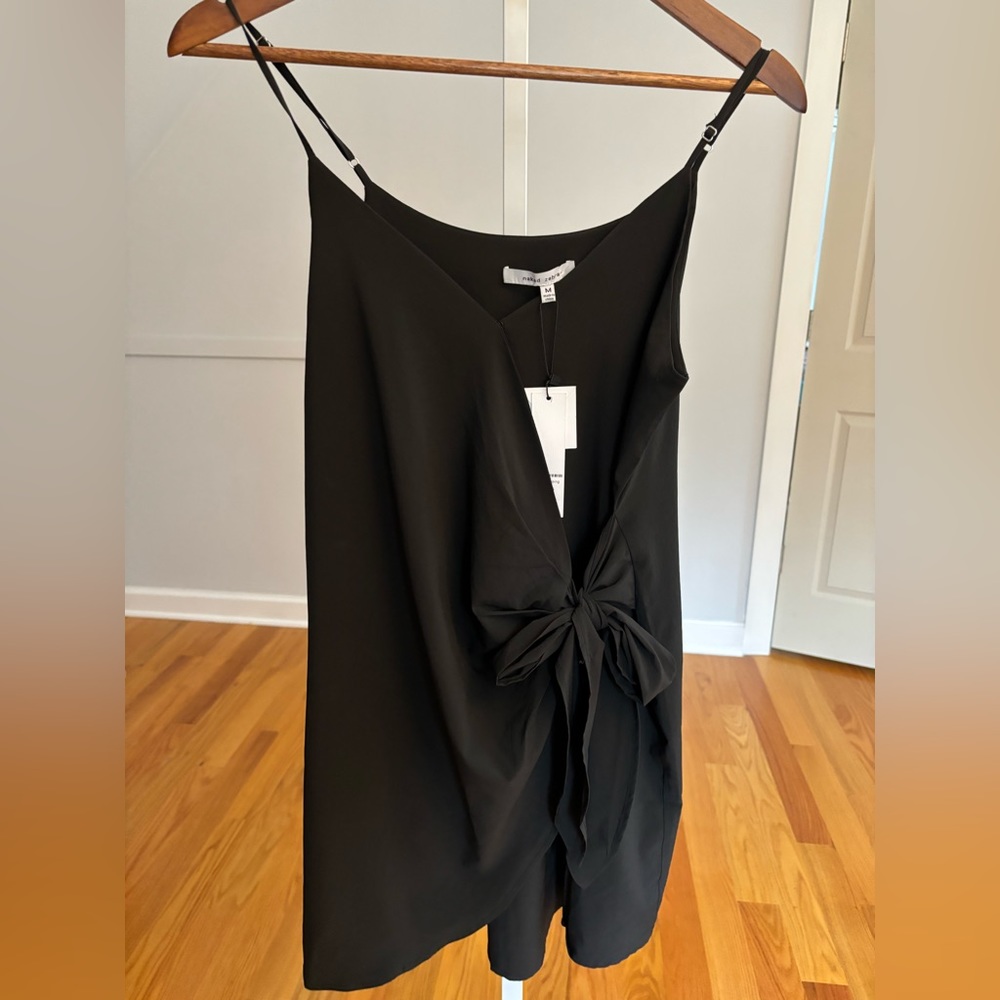 NWT Naked Zebra tie dress. Black. Women’s size 6.